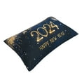 thumbnail image 3 of Daiia Happy New Year 2024 (3) Bedding Waterproof Pillow Protector Zippered Queen – Bed Bug Proof Pillow Encasement-16"x24", 3 of 9