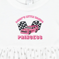 thumbnail image 4 of Inktastic Daddy's Racing Princess Pink Race Car Girls Baby Dress, 4 of 5