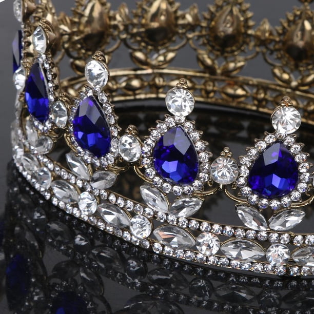 Queen様　order髪飾り⭐︎ Jewelry King / Queen Crown Rhinestone Tiares Gold Plated Hair