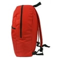 thumbnail image 3 of K-Cliffs Unisex Simple Polyester 17" School Backpack, Daypack, Elementary-Adult, Red, 3 of 4