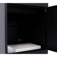 thumbnail image 3 of Package Delivery Boxes for Outside,Extra Large Mailbox,Galvanized Steel Parcel Mailbox,Wall Mounted Lockable Anti-Theft - Black, 3 of 5