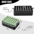 thumbnail image 3 of Battery Organizer Storage Case for 48pcs AA  Batteries, Battery Vault Box Container for Travelling/Home/Office (Black, Large), 3 of 7