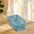 thumbnail image 5 of JGJJUGN Storage Basket Plastic Large Storage Box Stackable Organizers for Snacks Toys Home Cabinet Kitchen Office Use Blue Pink White, 5 of 6