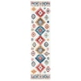 thumbnail image 2 of SAFAVIEH Calista Elouise Southwestern Runner Rug, Ivory/Blue, 2'3" x 9', 2 of 11