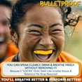 thumbnail image 5 of Bulletproof: World’s Thinnest Most Breathable Mouthguard is 3X Stronger! Football MMA Hockey Rugby Basketball BJJ Lacrosse Boxing Sports Mouth Guard Grinding Teeth. Youth Teens Boys Girls Kids Braces, 5 of 8