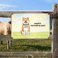 thumbnail image 2 of Cute Akita Loves Dad Happy Father's Day Horizontal Metal Aluminum Sign Inu Dog Lover Wall Art Home Decor - 12008, 2 of 5