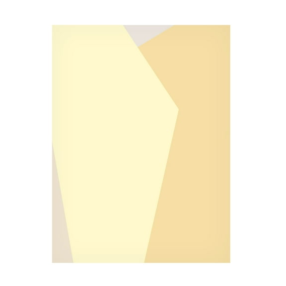 Trademark Fine Art Pictufy Studio  Abstract Yellow Canvas Wall Art