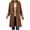 Coffee, variant on Long Wool Coat Women Winter Wool Blend Camel Mid-Long Coat Notch Double-Breasted Lapel Jacket Outwear Purple,L