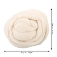 thumbnail image 2 of Natural Roving Wool Roving Fiber Felt Crafts Needle Felting 200g (Galatea), 2 of 5