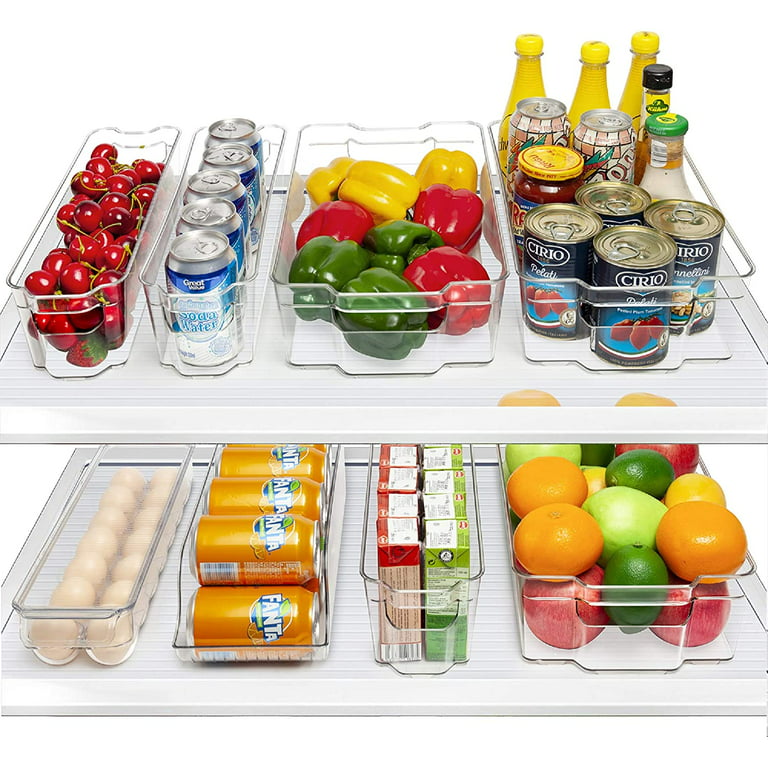 Fridge Organizer Bins - Set of 8 Refrigerator Organizing Bins - Pantry – My  Jayde