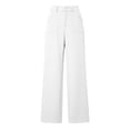 thumbnail image 7 of ClodeEU Women's High Waist Wide Leg Pants,Solid Color Loose Casual Trousers with Pockets ,Women's Plus L, 7 of 7