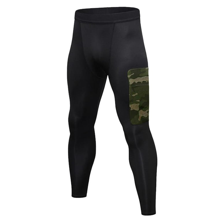 Men'S Sports And Fitness Training Tights High Elasticity Quick Drying And  Perspiration Leggings And Trousers With Pockets Casual Pants