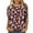 Red-Shirts, variant on Jsaierl Women's 3/4 Sleeve Tops Summer Crew Neck Shirts Boho Print Ladies Blouses Going Out Holiday T-shirts Top S-5XL