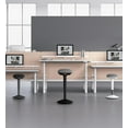thumbnail image 3 of Kore Design™ Office Adjustable Wobble Stool Round Curved Seat (22” to 30”) Grey Fabric, 3 of 5