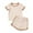 Beige, variant on Cethrio Kids Girls Cotton Outfit Sets, Summer Short Sleeve Solid Color T-shirts and Shorts Pink Size 1-5T