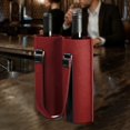 thumbnail image 1 of Portabotellas de vino reutilizable 2 agujeros Divisor Festival Suministros para fiestas Espesar Vino Bolsa de regalo 750 ml para inauguración de la rojo perfecl Soporte para vino de fieltro, 1 of 8