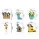 thumbnail image 4 of Cuadros Decorativos Llaveros de arte de diamantes DIY, llaveros de gemas, regalo de decoración navideña (GJ021) Wdftyju embutido en tela, 4 of 7