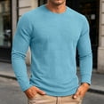 thumbnail image 2 of JIAYUE Men's T Shirt Loose Fit Casual Fashionable Round Neck Casual Long Sleeve Tees Everyday Comfort Lightweight Breathable For Outdoor Workout And Sport Wear, 2 of 8