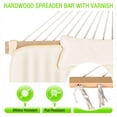 thumbnail image 3 of VEIKOUS 2-Person Hammock w/Metal Stand, Detachable Pad & Pillow 450lbs Weight Capacity, White, 3 of 10