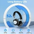 thumbnail image 6 of Wantek Over-ear Wireless Headphones with Noise-Canceling Microphone for Truck Drivers, Online Meetings, 6 of 8