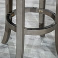 thumbnail image 5 of 30" Bar Stools - Weathered Gray, Black Leather - Set of 4, Industrial Style, 5 of 7