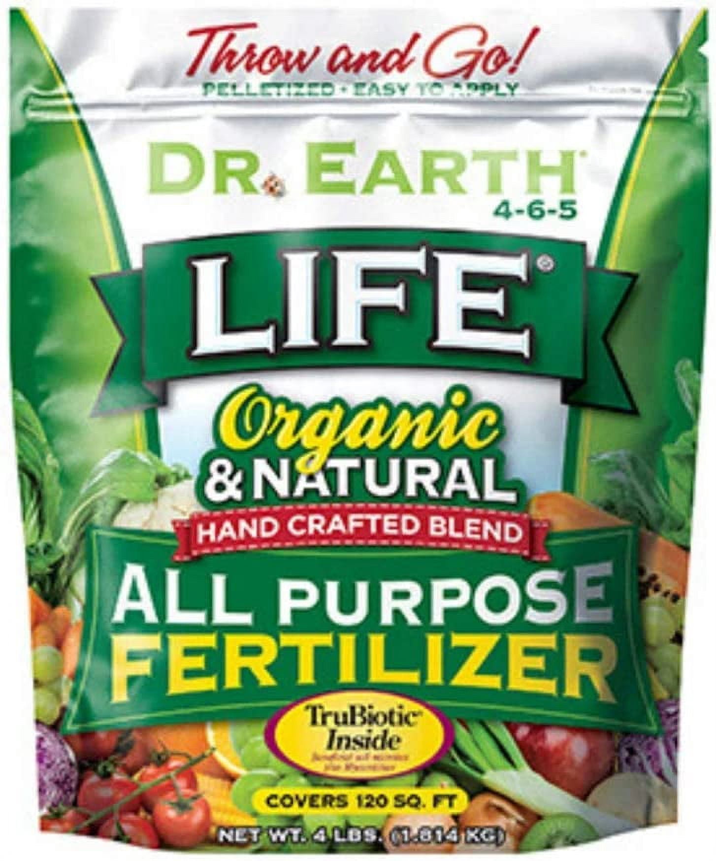 Dr. Earth Life Organic Flowers/Fruits/Vegetables All Purpose Fertilizer 4 lb