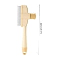 thumbnail image 4 of Flea Comb for Cats, SelfCleaning Flea Comb for LongHaired Dogs, with Release Button and Ergonomic Grooming Tool, Yellow, 4 of 5