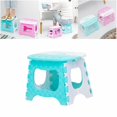 thumbnail image 2 of Home Kids Children Plastic Folding Step Stool Portable Folding Chair Small Bench Stool, 2 of 4