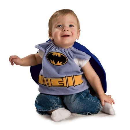 Batman Brave And Bold Batman Deluxe Baby Bib w/Cape Newborn