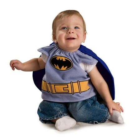 Batman Newborn Bib - Batman Brave And Bold Batman Deluxe Baby Bib w/Cape Newborn
