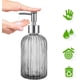 thumbnail image 5 of Liquid Soap Dispensers with Pump, 2 Pieces Refillable Glass Liquid Soap Dispensers, Soap Dispenser(Gray, Red), 5 of 5
