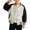 Black, variant on Boys Girls Varsity Jacket Snap Long Sleeve Baseball Outerwear with Striped Ribbed Cuff Fall Back to School Daily Jacket Coat