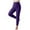 Navy, variant on Hueook Fleece Lined Leggings Women Solid Color Fleece Yoga Pants Warm Pants Sports Pants Leggings Purple 2X