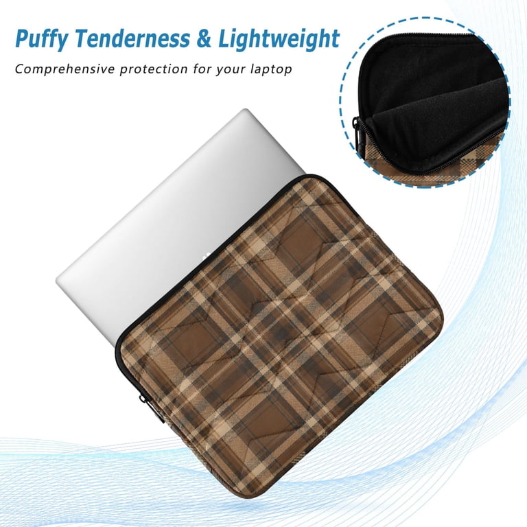 13 Inch Laptop Bag Briefcase Classic Tartan Plaid Pattern Protective ...