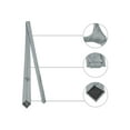 thumbnail image 3 of INSPIRE CHIC Men's Solid Color Narrow Stripes Necktie Graduation Suit Formal Ties Cement Grey, 3 of 5