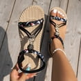 thumbnail image 6 of Mepaouo Womens Sandals Comfort Walking Shoes Open Toe Strappy Bohemian Summer Beach Dressy Flats, 6 of 8