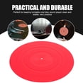 thumbnail image 3 of unbranded Tapete De Silicona Rojo Para Tocadiscos Con Protección Antiestática Para Vinilos, 3 of 6