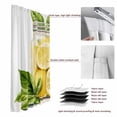 thumbnail image 6 of Summer Lemon Blackout Curtains for Bedroom/Living Room, Pinch Pleated Black Out Curtains, Yellow Fruit Bottle Plant Farm Country Room Darkening Window Drapes with Hooks 2 Panels, 59"x70", 6 of 8