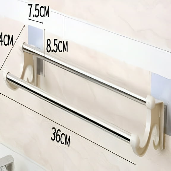 ACDANC Double Towel Bar Wall Mount Stainless Steel Holder for Bathroom Storage 17.7 Inches