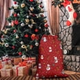 thumbnail image 4 of Christmas Bags Drawstring,Red Christmas Snowman Pattern Large Xmas Christmas Gift Bags,Reusable for Xmas and New Year Party Favors and Supplies,27.6" X 19.7", 4 of 5