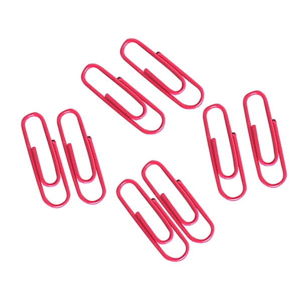 Papel para estudio, material escolar, 100 clips para artículos y papelería