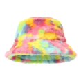 thumbnail image 4 of CYSFASHION Bucket Hats for Woman And Winter Styles For Ladies Tie Dyed Plush Bucket Hats. Thickened And Warm Fisherman Hats For Outdoor Use Green, 4 of 4