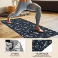 thumbnail image 4 of Black White Dinosaurs Fossils Pattern Hot Yoga Mat Towel Non Slip for Hot Yoga - Quick-Drying Yoga Mat Cover with 4 Corner Pockets with Travel Bag - Hot Yoga Towel Non Slip 74"x26", 4 of 6