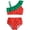 Watermelon, variant on WIBACKER Watermelon Baby Girls Cropped 2-Piece Swimsuits Toddler 1-Shoulder Tankini with UPF50