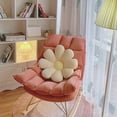 thumbnail image 5 of Visland Daisy Flower Shaped Floor Pillow, Flower Plush Seating Cushion Oversized Throw Cushion for Reading, Bed Room, Watching TV, 5 of 6