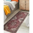 thumbnail image 3 of Keen Home Design Machine Washable Area Rugs with Non-slip Backing, Ideal for Hallway, Living Room, Bedroom, Kitchen and Laundry Room, Vintage Moroccan and Low Pile Rug - ( 2'6'' x 12' ), 3 of 9