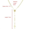 thumbnail image 2 of JoeytheJewelryNY 18k Layered real gold filled religious rosary necklace cross #8, 2 of 3