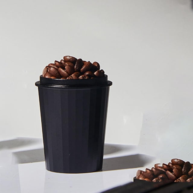 Taza dosificadora de Espresso Macarena de aleación de aluminio color negro A