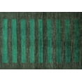 thumbnail image 1 of Ahgly Company Machine Washable Indoor Rectangle Abstract Turquoise Blue Modern Area Rugs, 8' x 12', 1 of 4