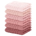 thumbnail image 1 of Paños de baño para bebé Yoofoss, paquete de 6, 30 x 30 cm, algodón orgánico, 1 of 7